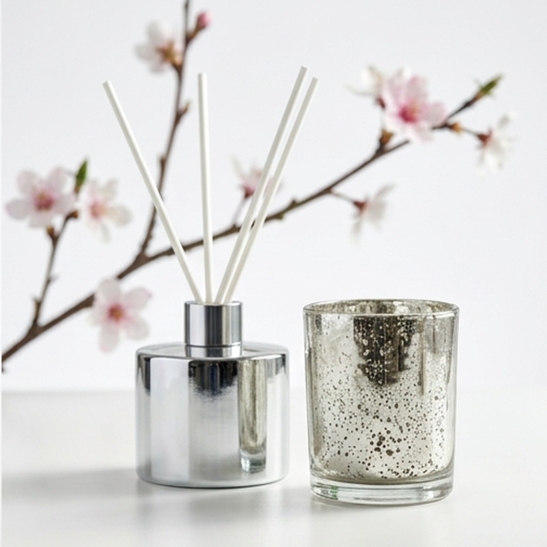 Refined elegance doesn't just fill a space, it reflects the standard of the brand behind it.

In a market moving toward holistic home fragrance, why offer a single product when you can curate a high-shine sensory suite? 

Our Mercury Glass & Chrome Diffuser Duo is engineered for brands that want to dominate the visual landscape of modern interiors.

The mercury jar provides an ethereal, dappled glow that transforms any flame into a piece of kinetic art, while the polished silver diffuser ensures your brand’s signature scent remains a constant presence in the room. 

This pairing isn't just about utility; it’s about creating a "Silver Synergy" that justifies premium retail positioning and appeals to the 2026 consumer's desire for cohesive, architectural home decor.

At Alchemy Art Studio, we turn manufacturing into a competitive advantage. With our turnkey private labeling and low 100-unit MOQs, we provide the polished foundation your brand needs to transition from a single-item shop to a full-scale luxury collective.

Your brand’s brightest season starts with the right reflection.

DM us to get B2B Prices.

#MercuryGlass #ReedDiffuser #LuxuryPackaging #PrivateLabelFragrance #SilverAesthetic #HomeFragranceBusiness #AlchemyArtStudio