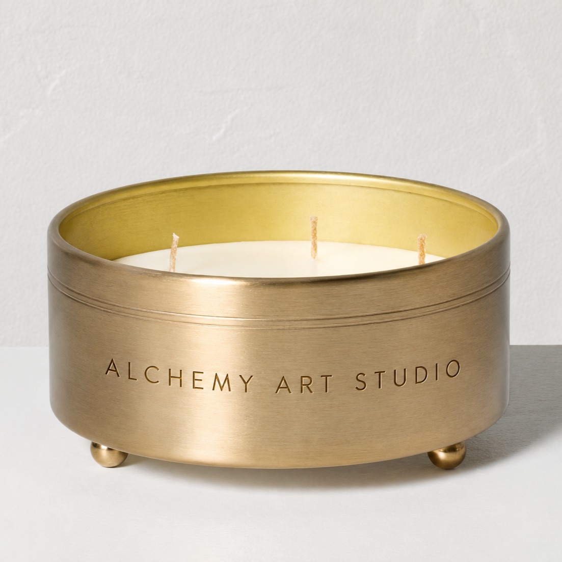 Some collections whisper luxury. This one commands the entire room. 

When it comes to high-end home fragrance, scale is everything. Our Brushed Gold Footed Metal Vessel is engineered for brands looking to anchor their collection with an undeniable flagship piece.

Shifting away from standard glassware, this heavy-gauge metal bowl features a flawless satin brass finish and elegant spherical feet that elevate the entire silhouette off the surface. Designed specifically for a grand, three-wick display, it creates an expansive pool of liquid light and an unmatched fragrance throw. This is the ideal centerpiece for luxury hotel lobbies, high-end spa lounges, and premium home decor lines aiming for the top tier of the market.

A durable, heavy-gauge metallic build means seamless logistics and zero transit loss.

Precision laser engraving or embossing allows your brand identity to be seamlessly integrated directly onto the metallic surface.

Backed by Alchemy Art Studio’s turnkey private labeling services and an MOQ of just 1000 units, you can launch a high-margin flagship capsule without heavy overhead.

Ready to introduce real weight to your brand identity?

DM us today for our 2026 Metal & Statement Vessel Catalog to unlock exclusive B2B wholesale pricing.

#MetalCandleJars #LuxuryPackaging #StatementVessels #PrivateLabelCandles #GoldAesthetic #B2BWholesale #AlchemyArtStudio