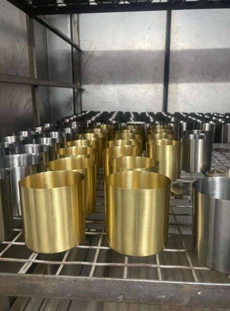 This is what your brand looks like in metal.

Gold. Silver. Copper. Brass. Stainless Steel.
We don't just make candle jars, we craft vessels that become the product.
Because in today's luxury market, your packaging isn't secondary to your candle. It IS your candle. And when a customer picks up a brushed brass jar or a polished stainless vessel, they've already decided to buy before they've even smelled the fragrance.

 Straight from our factory floor to your retail shelf, worldwide.
What you're seeing here is a fraction of what we produce. Rows upon rows of premium metal candle vessels, finished in-house, quality-checked at every stage, export-ready and built to carry your brand with authority.

Our Metal Candle Jar Range:
 Brass Finish — warm, luxurious, premium shelf appeal
 Stainless Steel — sleek, modern, industrial-chic
 Copper Finish — rich, earthy, boutique-ready
 Tin Finish — lightweight, cost-effective, high-volume friendly
 Custom Finishes — your vision, our craftsmanship

 Why global buyers choose us:
 All sizes available, from travel tins to large luxury vessels, fully customizable dimensions
- Full Custom Branding, your logo, label, embossing & colour finish
- MOQ: 500 units, flexible across variants and sizes
- Consistent Quality, every batch manufactured to the same exacting standard
- Worldwide Export, serving buyers across the US, UK, Europe, Middle East, Australia & beyond
- Private Label & OEM build your brand on vessels this premium

"Your fragrance deserves a home worthy of it. Metal is that home."

DM us or comment "METAL" below to receive our full product catalogue, size guide & international wholesale pricing.
Production slots for Q3 filling fast enquire now to lock in your order.

Crafting Premium. Exporting Worldwide.

#MetalCandleJars #BulkCandleVessels #PrivateLabelCandles #GlobalCandleExporter #LuxuryCandlePackaging