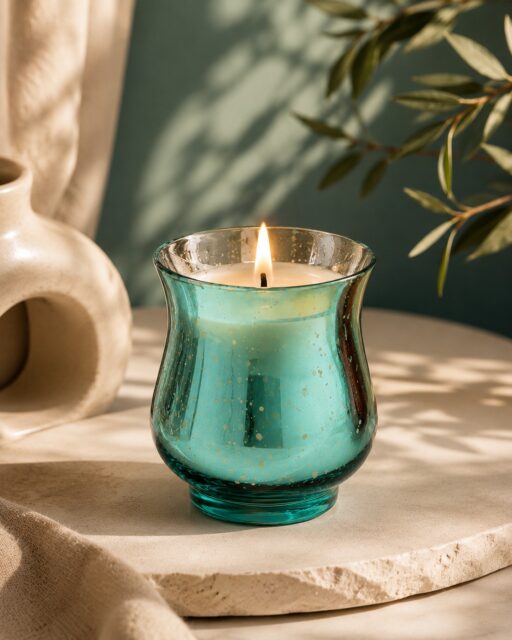 A candle can have an exceptional fragrance and still look forgettable.
That is one of the problems with relying on standard candle containers.
Walk through a home-fragrance collection and you'll often find the same familiar silhouettes repeated across brands  straight-sided jars, neutral finishes, minimal decoration.

There is nothing wrong with simplicity.
But when every product starts looking similar, the vessel becomes an opportunity to differentiate.
This design takes a different route.

The softly sculpted profile, aqua-toned glass and fine speckled detailing give the container an identity before the candle is even lit. The curved body catches and redirects light across the surface, while the transparent character allows the glow of the flame to become part of the visual experience.
That creates an interesting proposition for candle brands:
The packaging doesn't just contain the fragrance.
 It participates in the experience.

A vessel has to work beyond the photoshoot.
It needs thoughtful manufacturing, controlled finishing, suitable handling and packaging for the realities of bulk production and international movement. Consistency becomes particularly important when the same design needs to become part of a repeat collection rather than a one-time product.
This is where craftsmanship and manufacturing discipline have to meet.
At Alchemy Art Studio, our focus is on developing and manufacturing candle vessels and home-fragrance packaging for businesses that want something more considered than a standard off-the-shelf container.

#CandleVessels #CandlePackaging #HomeFragrance #CandleBrands #PrivateLabel #CandleManufacturing #B2BSourcing #HomeFragrancePackaging #PackagingDesign #GlassPackaging #CandleBusiness #ProductDevelopment #PrivateLabelCandles #GlobalSourcing #IndianManufacturing