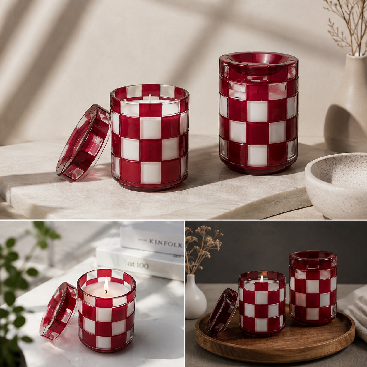 Before there’s a flame, there’s a first impression. Make it count.

One glance. A flash of colour. The play of transparency and pattern. The weight of the silhouette in your hand.

That’s where this red & clear glass vessel starts doing its job.

The structured checkerboard detailing gives it a visual rhythm, while the contrast between bold red and clear glass creates depth without relying on excessive decoration. It feels distinctive enough to build a collection around and versatile enough to become part of the brand identity rather than simply holding the wax.

But here’s the part that matters when you’re sourcing at scale:

A beautiful sample is easy to admire. A beautiful product that stays consistent across production is what builds a brand.

For international candle and home-fragrance businesses, details such as glass clarity, edge finishing, pattern precision, colour consistency, structural strength and batch-to-batch repeatability can make the difference between a product that looks good once and one that is ready for a serious collection.

At Alchemy Art Studio, we develop and manufacture candle vessels for brands, private-label businesses and home-fragrance companies looking beyond off-the-shelf packaging. Colours, finishes, patterns, decorative treatments, branding, lids and packaging can be explored to create something that feels unmistakably yours.

And when the last flame goes out? The vessel doesn't necessarily have to go with it.

A planter. A desk organiser. A trinket holder. A bathroom accessory. A decorative piece.

Great exterior design gives the product a life beyond the candle.

So, when you’re developing your next candle collection, ask yourself:

Are you sourcing a container or creating something customers will want to keep?

#CandleVessels #CandleManufacturing #PrivateLabelCandles #HomeFragrance #CandlePackaging #GlassContainers #PrivateLabelManufacturing #CandleBrands #B2BSourcing #ExportManufacturing#HomeFragrancePackaging #AlchemyArtStudio