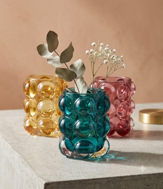 Elevate your space with a touch of timeless warmth and playful texture. These bubble-textured glass vases are designed to catch the natural light, casting rich hues and soft shadows across your room. Whether styled with delicate baby’s breath, dried botanicals, or left to shine on their own, they effortlessly transform any tabletop, ledge, or bedside setup into a curated art display.

From deep teal and sunlit amber to soft blush pink, mixing and matching these vibrant tones brings an instant pop of personality to modern minimalist interiors. Perfect as a gift or a charming addition to your own home décor collection, they add that ideal blend of mid-century nostalgia and contemporary elegance. 

Comment GLASS below to get all the details and shop the look sent straight to your inbox!

#glassvases #bubbleglass #coloredglass #homedecor #minimalistdecor #interiordesignideas #apartmentdecor #midcenturymodern #aestheticdecor #pinterestinspired #tabletopdecor #shelfstyling #uniqueglassware