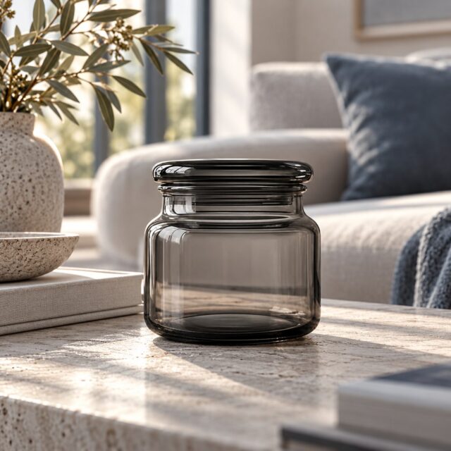 Timeless design. Refined details. Endless possibilities. ✨

Sometimes, it is the simplest forms that make the strongest statement. With its sophisticated smoky-grey finish, sculptural glass silhouette, and distinctive layered lid, this design brings together understated elegance and functional versatility. The interplay of light and glass creates beautiful reflections, allowing the product to complement contemporary interiors, minimalist spaces, and premium home-fragrance collections alike.

At ALCHEMY ART STUDIO, we believe that exceptional products begin with thoughtful design, attention to detail, and a commitment to quality. Our glass packaging solutions can be explored for scented candles, home-fragrance collections, gifting ranges, and other lifestyle applications, helping businesses develop products that reflect their brand identity and appeal to their target customers.

For retailers, wholesalers, importers, and private-label brands, the right packaging is more than a container, it is part of the customer experience. It influences how a product is perceived, how it fits into a collection, and how it stands out on a shelf or in a beautifully styled home. With customization possibilities and a diverse range of materials, shapes, colours, and finishes, we help bring creative concepts closer to market-ready products.

Looking to develop your next glass packaging collection? Let’s create designs that combine aesthetics, functionality, and your brand’s unique vision.

#AlchemyArtStudio #GlassPackaging #GlassContainers #CandlePackaging #HomeFragrance #PrivateLabel #CustomPackaging #B2BManufacturing #B2BWholesale #HomeDecor